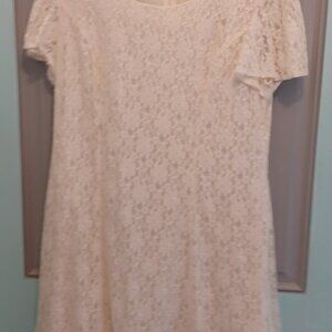 Lace Dress Off White